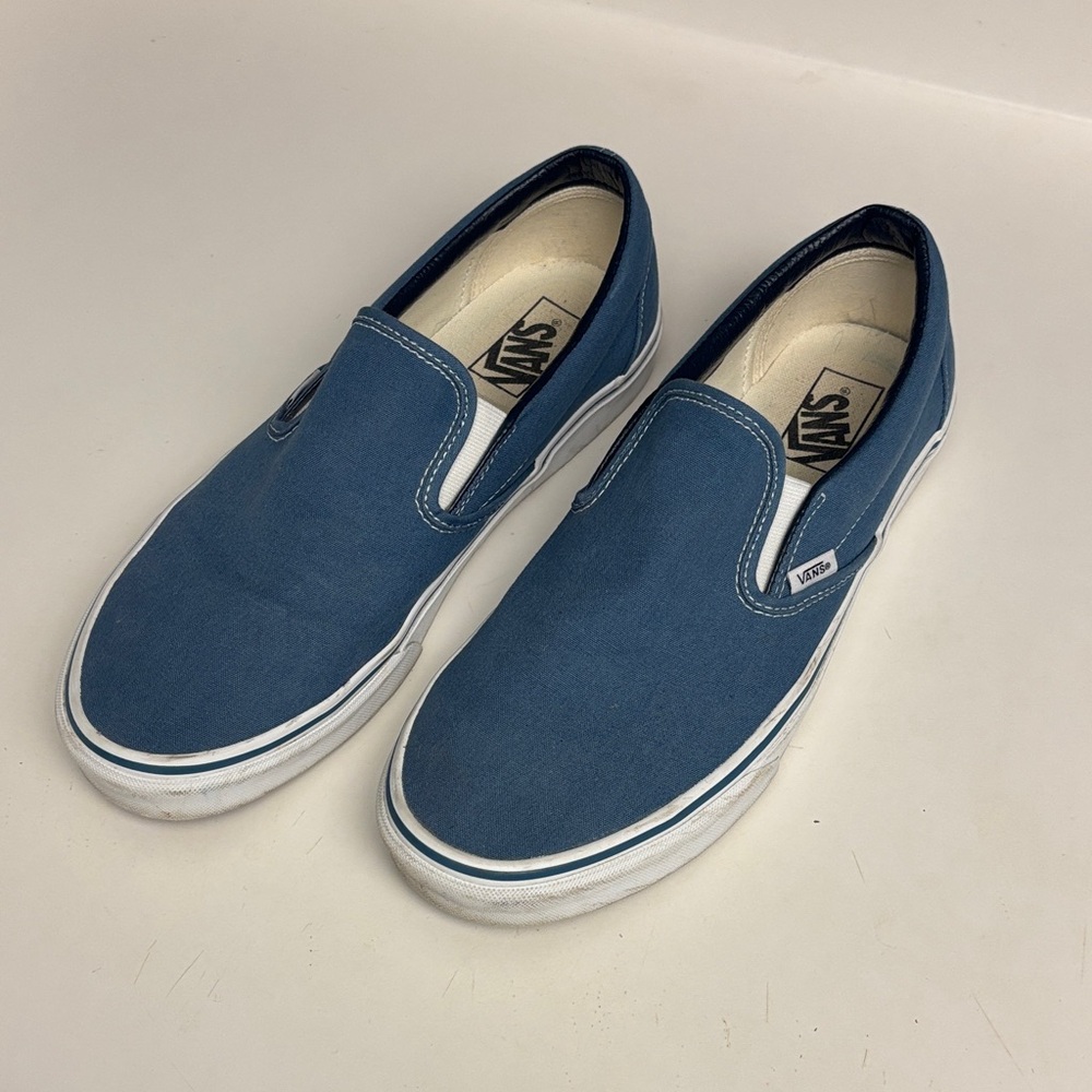 Vans classic slip ons. Color blue. Size 11.5